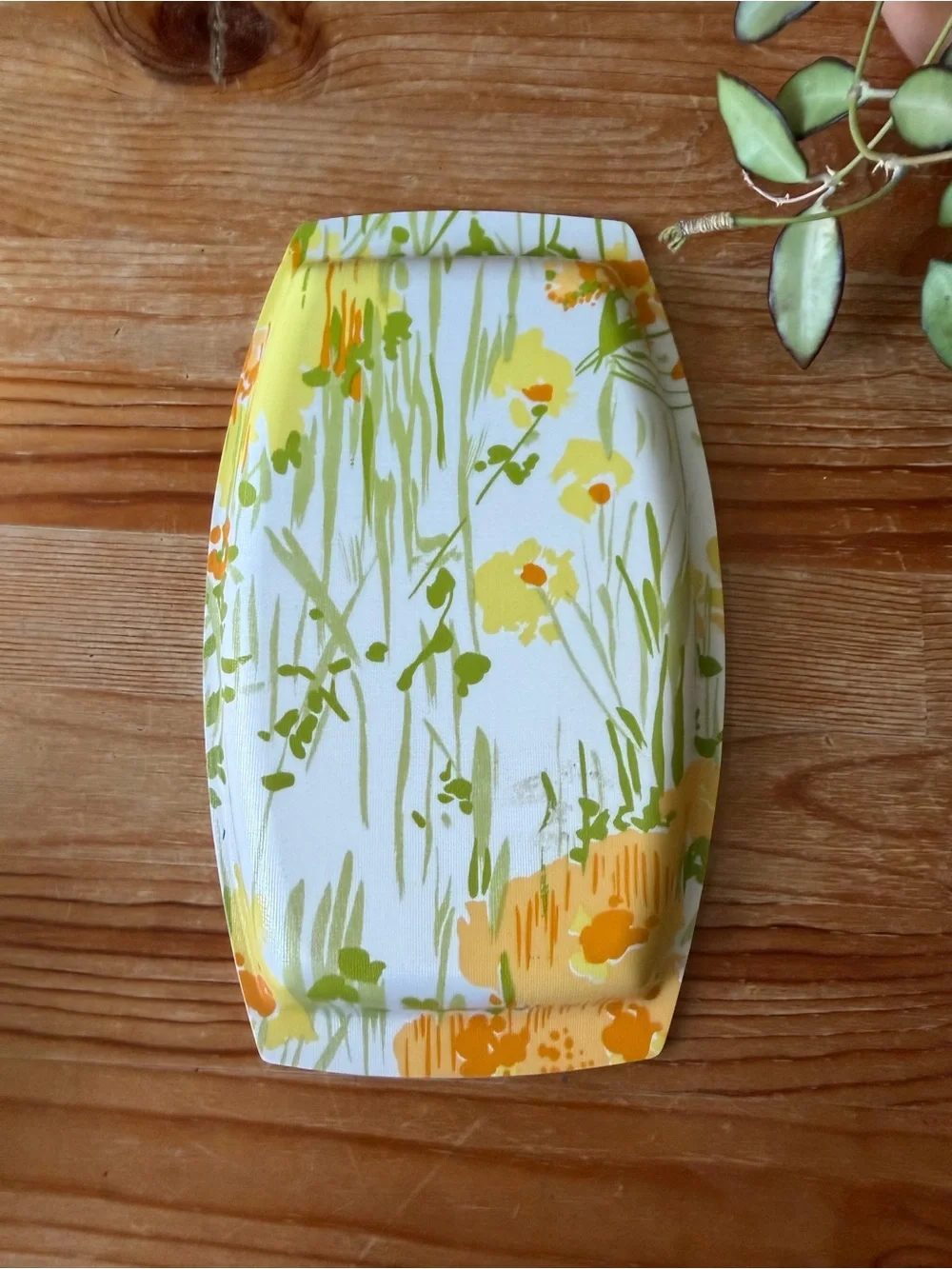 Vintage Floral Melamine Tray